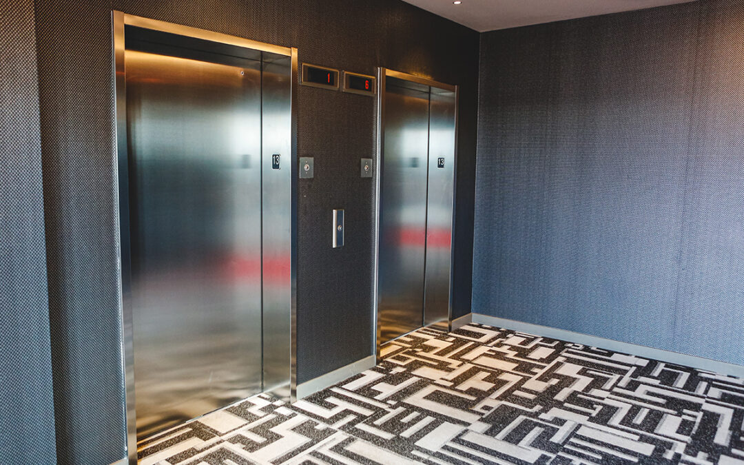 two-elevators-in-an-apartment-building-with-modern